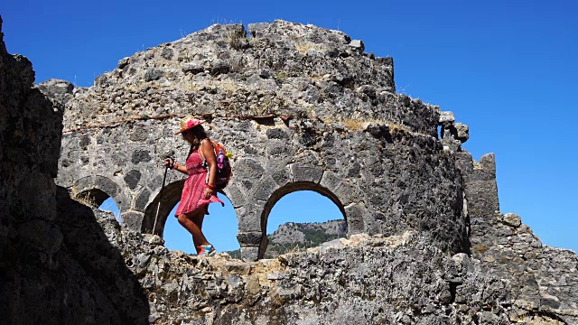 圣尼古拉斯岛。Oludeniz Fethiye,土耳其。视频素材