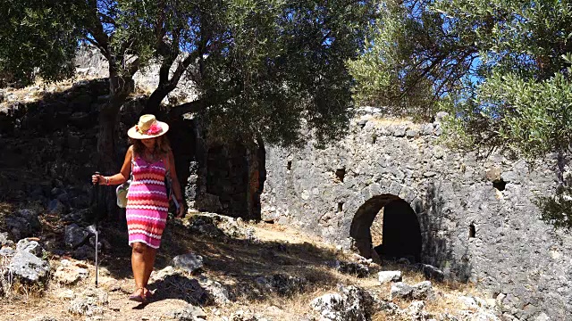 圣尼古拉斯岛。Oludeniz Fethiye,土耳其。视频素材