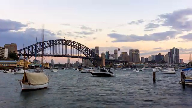 薰衣草湾白天到夜晚时光流逝视频素材