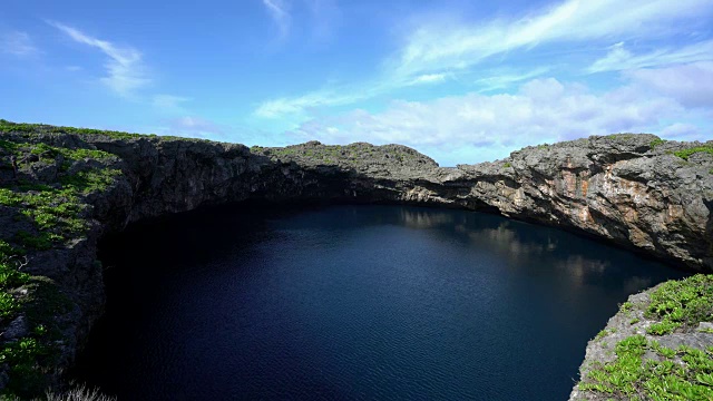 日本冲绳岛的鸟池视频素材