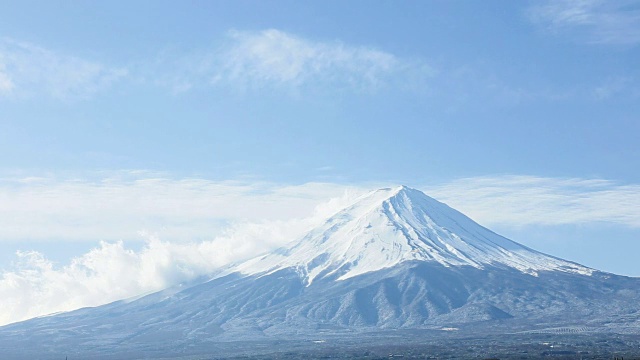 富士山的风景视频素材