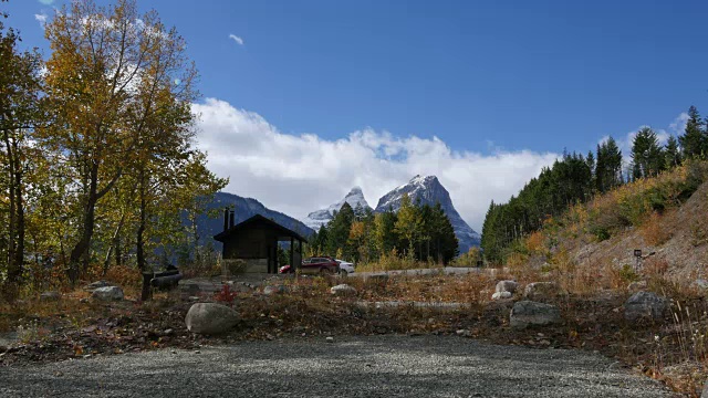 蒙大拿冰川国家公园附近的景色视频素材