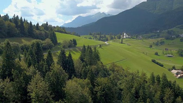 山村鸟瞰图视频素材