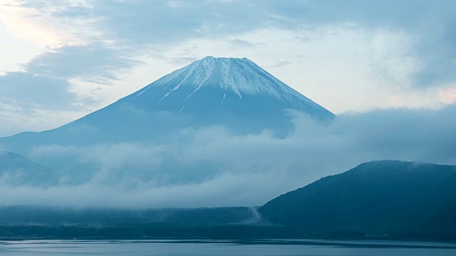 富士山上的元津湖视频素材