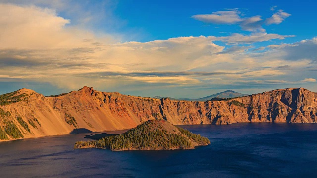 火山口湖国家公园时间流逝视频素材