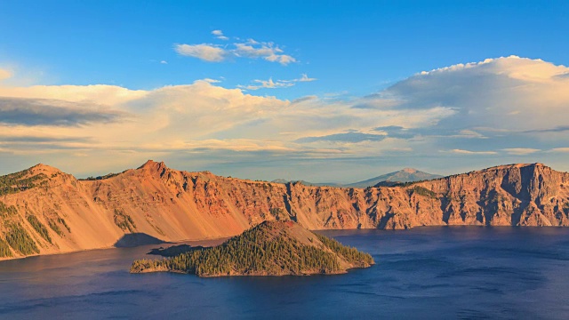 火山口湖国家公园时间流逝视频素材