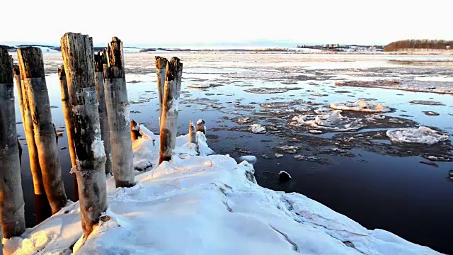 潮汐流延时视频素材