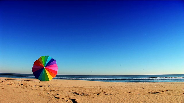 炎热的夏天海滩视频素材