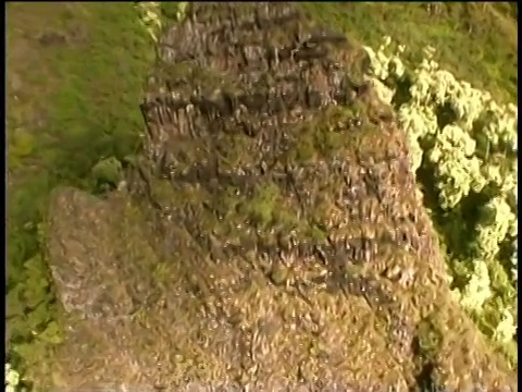 夏威夷考艾岛鸟瞰图视频素材