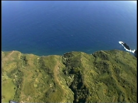 鸟瞰图哈纳湾，毛伊岛，夏威夷视频素材