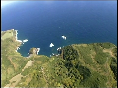 鸟瞰图哈纳湾，毛伊岛，夏威夷视频素材