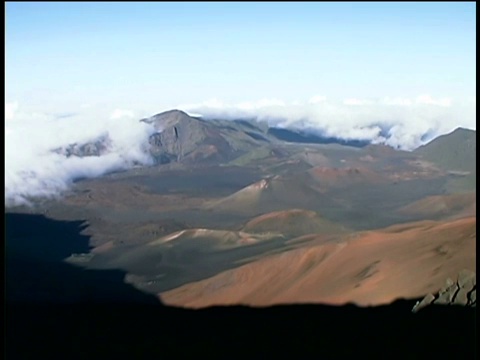 夏威夷毛伊岛的哈雷阿卡拉火山视频素材