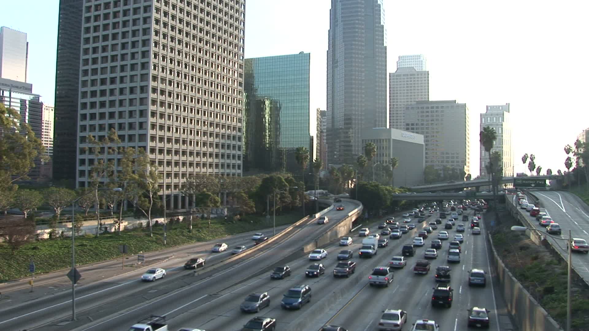 美国洛杉矶交通拥挤视频素材