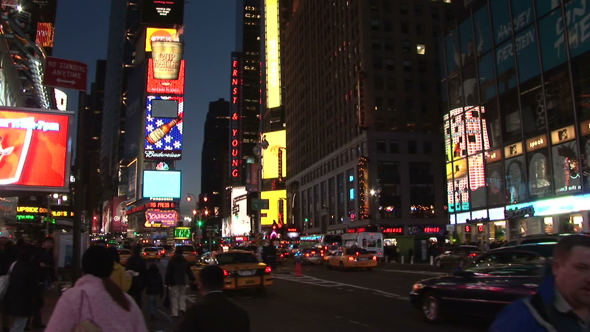 纽约，美国纽约的时代广场夜景视频素材