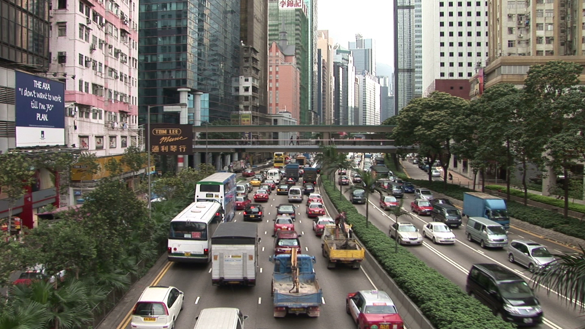 中国香港的城市街道视频素材