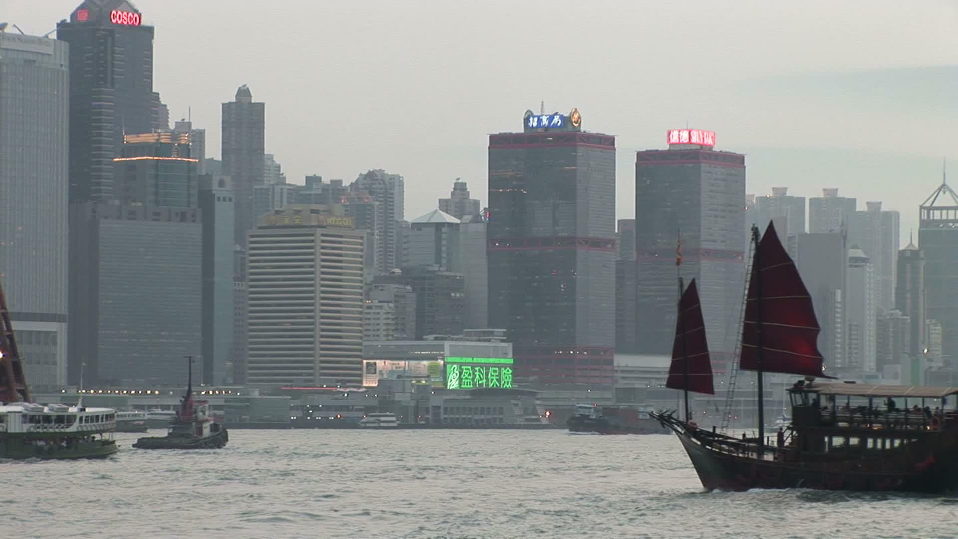 中国香港的水运视频素材