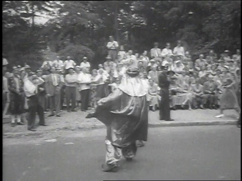 1951年，美国纽约蒙太奇贵族游行视频素材