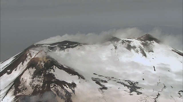 空中雪山视频素材