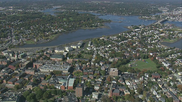 美国马萨诸塞州塞勒姆公共区(Salem Common)的历史街区视频素材