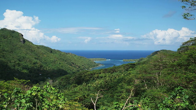 热带岛屿全景图视频素材