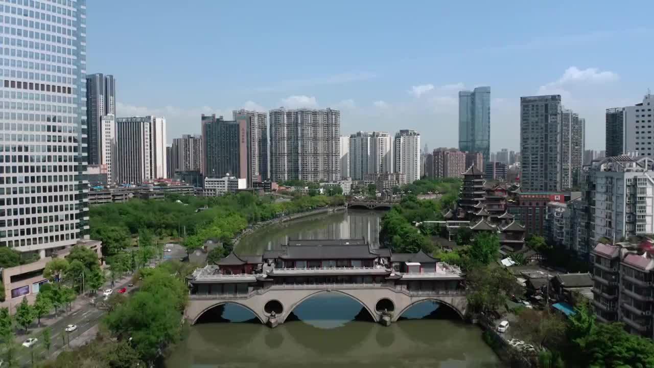 成都地标建筑航拍合集（合集）视频素材