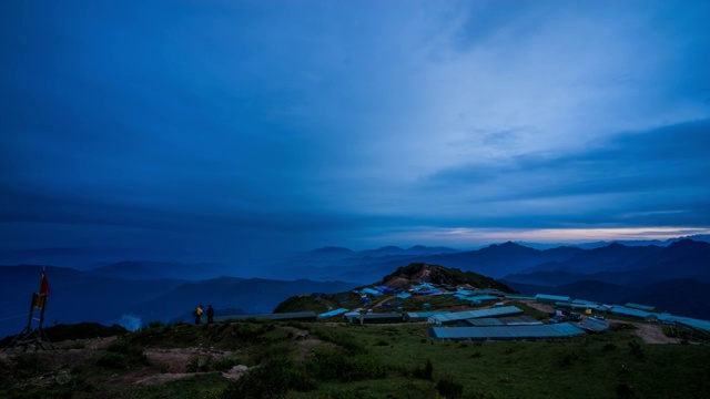 中国四川雅安牛背山云海延时视频素材