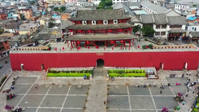 建水古城 朝阳楼视频素材