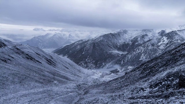 中国四川四姑娘山延时视频素材