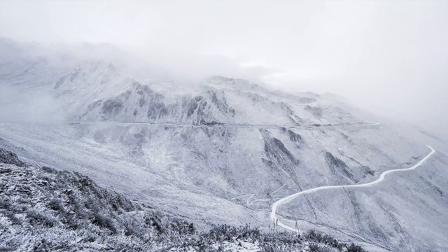 中国四川四姑娘山延时视频素材