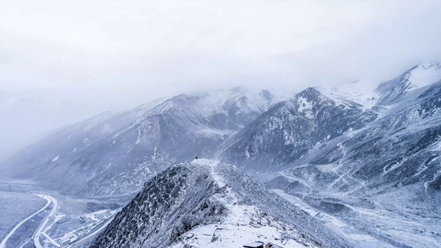 中国四川四姑娘山延时视频素材