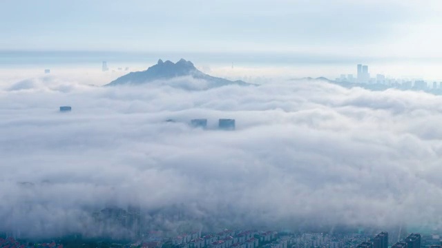 平流雾云海视频素材