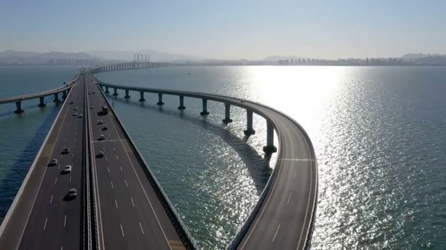 青岛跨海大桥视频素材