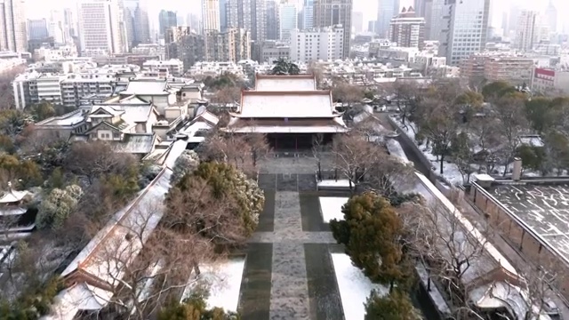 雪后朝天宫全景视频素材