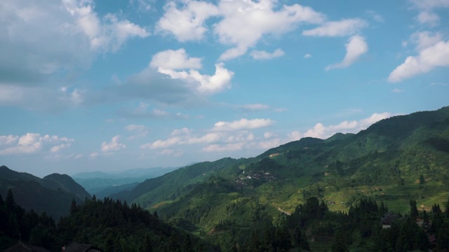 中国贵州黔东南山区风景延时摄影视频下载