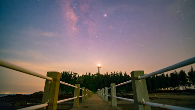 情人岛夜空 4K延时视频素材