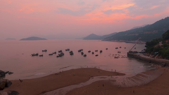 福建霞浦的东壁日落延时视频素材