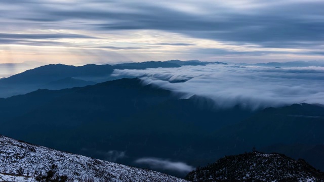 雪山云海视频素材