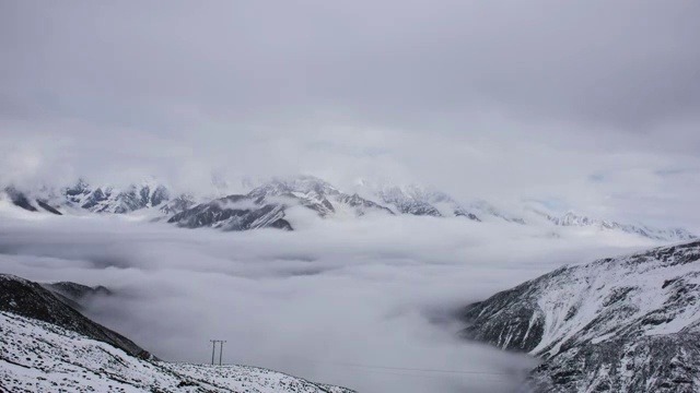 雪山云海视频素材