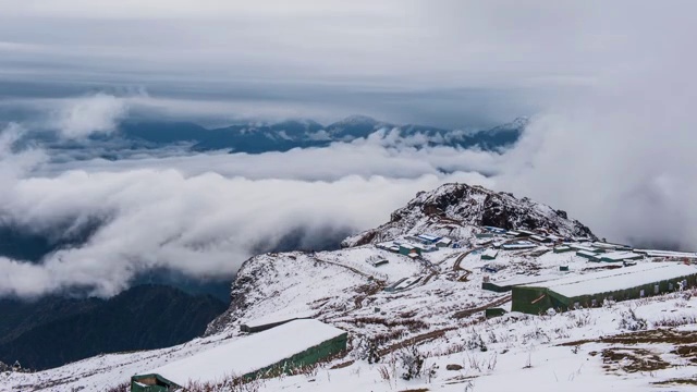 雪山云海视频素材