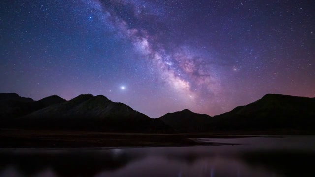 天琴座流星雨 银河星轨延时视频下载