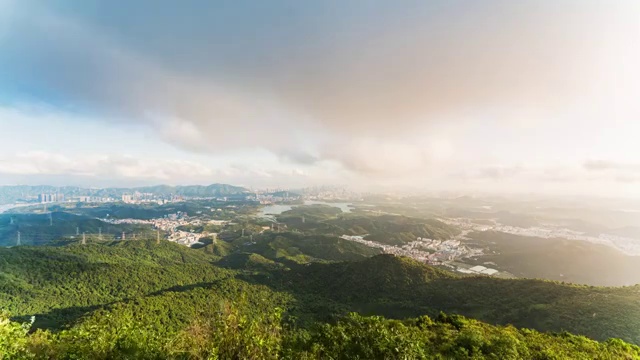 深圳羊台山风光延时摄影视频素材