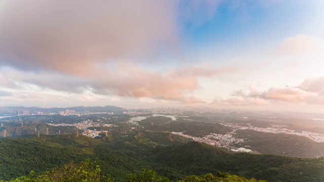 深圳羊台山风光延时摄影视频素材