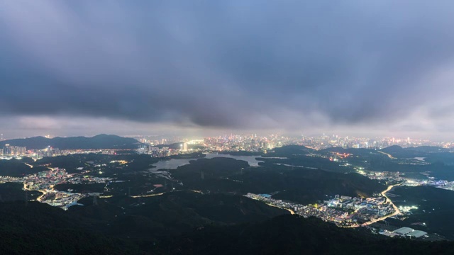 深圳羊台山黄昏转夜景视频素材