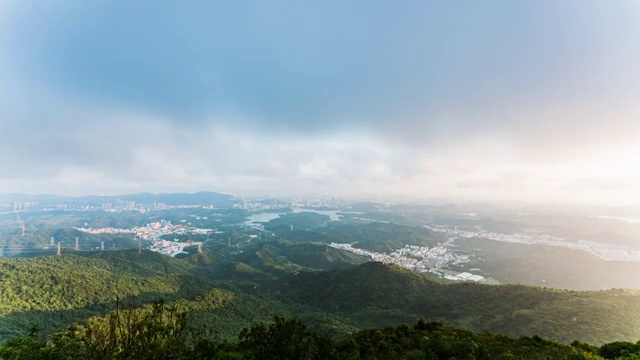 深圳羊台山公园黄昏风光视频素材