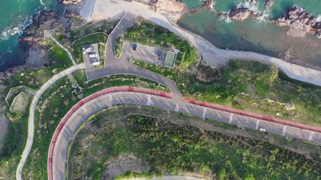 青岛海滨公路风光视频素材