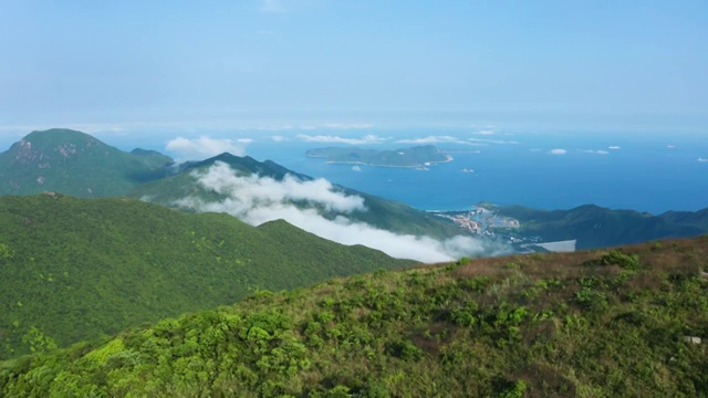 七娘山顶看三门岛视频下载