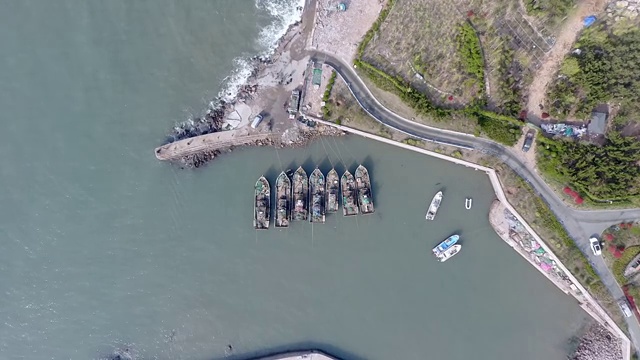 海浪大坝视频素材