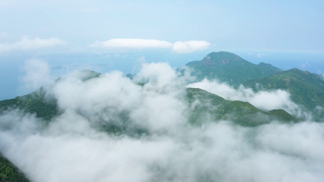 航拍七娘山大雁顶云海视频素材