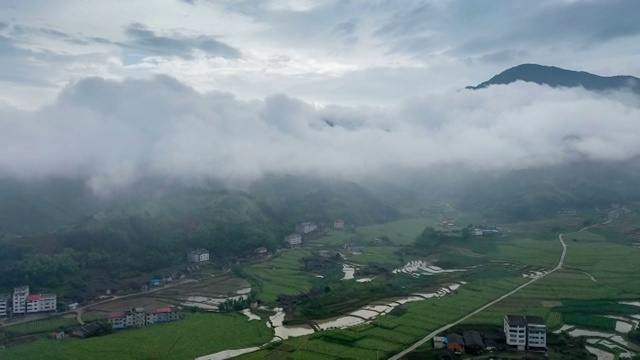 航拍福建田园风光视频素材