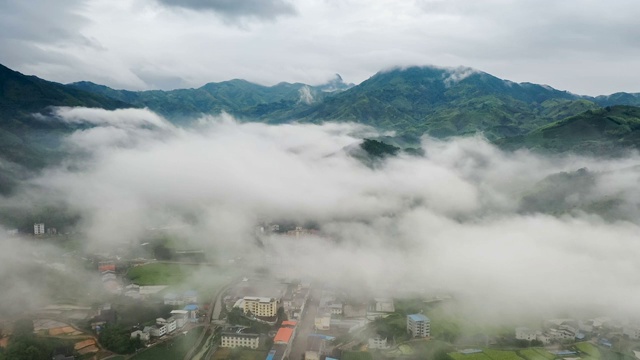 航拍福建田园风光视频素材